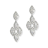 105850, MARQUISE CUBIC ZIRCONIA ACCENT CRYSTAL RHINESTONE DANGLE EARRING