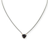 105870, 14K GOLD PLATED, HEART CUBIC ZIRCONIA DESIGNER INSPIRED NECKLACE
