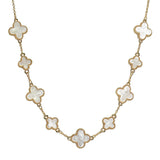 105928, CLOVER CELLULOID ACETATE DESIGNER INSPIRED NECKLACE