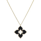 105930, FLOWER CLOVER SHELL DESIGNER INSPIRED PENDANT NECKLACE