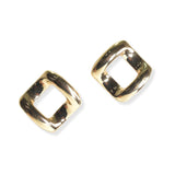 105941, BRASS, CUTOUT GEOMETRIC STUD EARRING