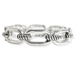 105946, VINTAGE METAL CHAIN STRETCH BRACELET