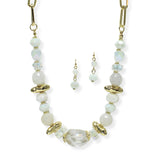 105969, NATURAL AGATE BEADED NECKLACE
