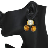 105980, SINGLE PEARL ACCENT FLOWER BUD EARRING