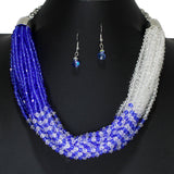 105982, GLASS BEADED MULTI LAYERED NECKLACE