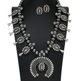 106087, WESTERN THEMED, CONCHO WITH NAVAJO BEADED LONG NECKLACE