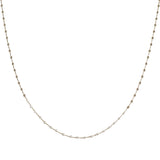 106107, GOLD DIPPED, DAINTY PEARL, BALL BEADED NECKLACE
