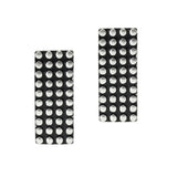 106121, WESTERN THEMED, TEXTURED RECTANGLE EARRING