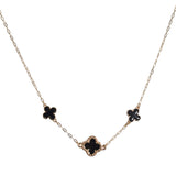 106135, TRIPLE CLOVER DESIGNER INSPIRED NECKLACE