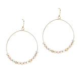106194, BEADED ACCENT ROUND DANGLE EARRING