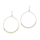 106194, BEADED ACCENT ROUND DANGLE EARRING