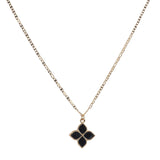 106198, FLOWER CLOVER PENDANT NECKLACE