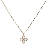 106198, FLOWER CLOVER PENDANT NECKLACE