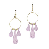 106200, HAMMERED GEOMETRIC DANGLE EARRING