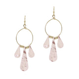 106200, HAMMERED GEOMETRIC DANGLE EARRING
