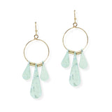106200, HAMMERED GEOMETRIC DANGLE EARRING
