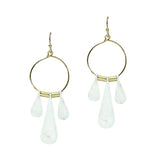 106200, HAMMERED GEOMETRIC DANGLE EARRING