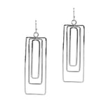 106204, LAYERED RECTANGLE DANGLE EARRING