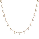 106217, DAINTY PEARL CHARM NECKLACE