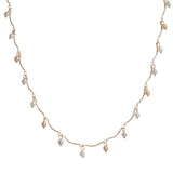 106217, DAINTY PEARL CHARM NECKLACE