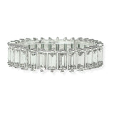 106228, RECTANGLE RHINESTONE ACCENT STRETCH BRACELET