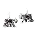 106276, ELEPHANT FILIGREE DANGLE EARRING