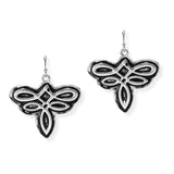 106291, WESTERN THEMED, ENGRAVED SYMBOL DANGLE EARRING