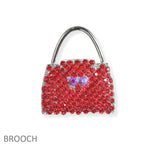 106298, PURSE HANDBAG CRYSTAL RHINESTONE PIN BROOCH