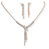 106306, MARQUISE CUBIC ZIRCONIA ACCENT CRYSTAL RHINESTONE NECKLACE