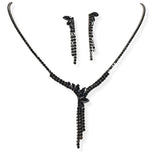 106306, MARQUISE CUBIC ZIRCONIA ACCENT CRYSTAL RHINESTONE NECKLACE