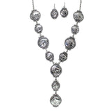 106312, WESTERN BUFFALO COIN Y SHAPED LONG NECKLACE