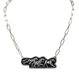 106315, WESTERN HORSE ENGRAVED NECKLACE