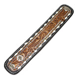 106320, WESTERN THEMED PRINT FAUX LEATHER SNAP BUTTON BRACELET
