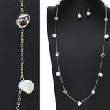 106337, FRESHWATER PEARL WITH NUGGET BEADED LONG NECKLACE