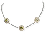 106348, 14K GOLD PLATED, GEOMETRIC CUBIC ZIRCONIA DESIGNER INSPIRED NECKLACE