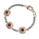 106349, 14K GOLD PLATED, GEOMETRIC CUBIC ZIRCONIA DESIGNER INSPIRED BRACELET