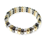 106397, GEOMETRIC METAL STRETCH BRACELET