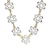 106406, CUTOUT FLOWER STATION NECKLACE