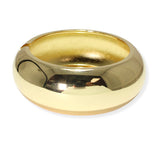 106416, 1.25" SHINY SOLID METAL BANGLE BRACELET