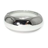 106416, 1.25" SHINY SOLID METAL BANGLE BRACELET
