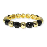 106418, ENAMEL ACCENT BALL TEXTURED METAL BANGLE BRACELET