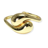 106421, TEARDROP ACCENT METAL OPEN CUFF BRACELET