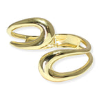 106422, CUTOUT GEOMETRIC METAL OPEN CUFF BRACELET