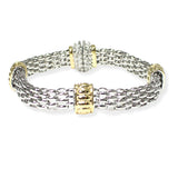 106433, 14K GOLD PLATED, DESIGNER INSPIRED MAGNETIC CLOSURE BRACELET