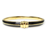 106445, ENAMEL ACCENT STAINLESS STEEL BANGLE BRACELET