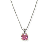 106454, 14K GOLD PLATED, GEOMETRIC CUBIC ZIRCONIA DESIGNER INSPIRED PENDANT NECKLACE