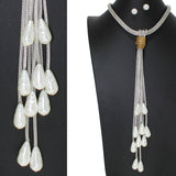 106483, FRESHWATER PEARL TASSEL DROP LONG NECKLACE