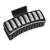 106488, WESTERN GEOMETRIC EMBOSSED RECTANGULAR GRANDER HAIR CLAW