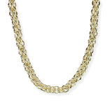 106499, 14K GOLD PLATED, THICK CHAIN DESIGNER INSPIRED NECKLACE