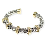 106508, 14K GOLD PLATED, DESIGNER INSPIRED CUFF BRACELET